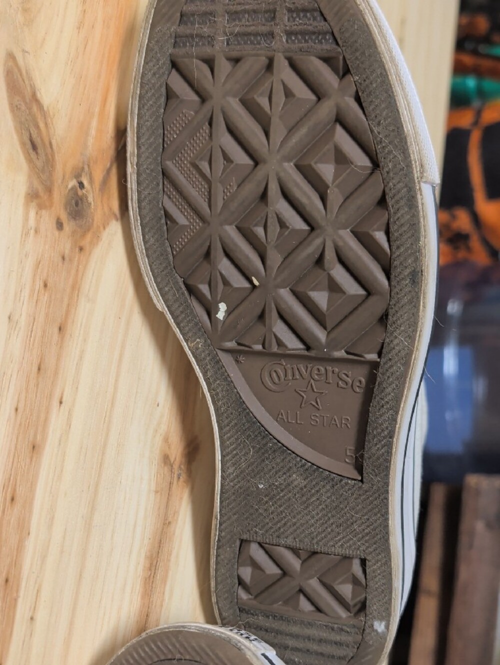Converse White High Top Canvas Sneakers - Picture 4 of 7